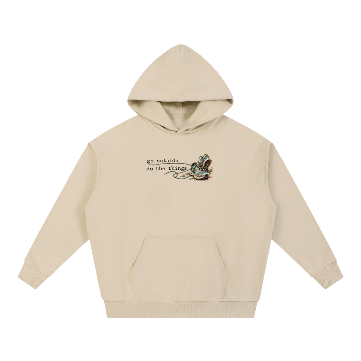 Go Outside. Do the Things. — Essential Heavyweight Hoodie