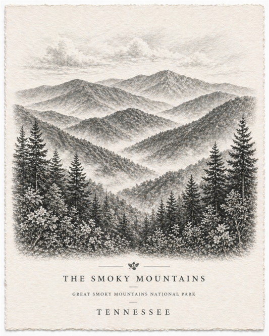 Main image Tennessee Smoky Mountains (Print 4 of 4 in a Series)