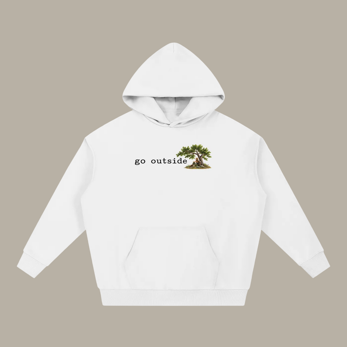 Go Outside —  Essential Heavyweight Hoodie