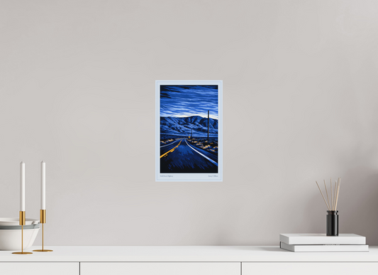 8 x 12″, Hidden Places | Matte Fine Art | Ultra Smooth | Unframed Dark Desert Highway