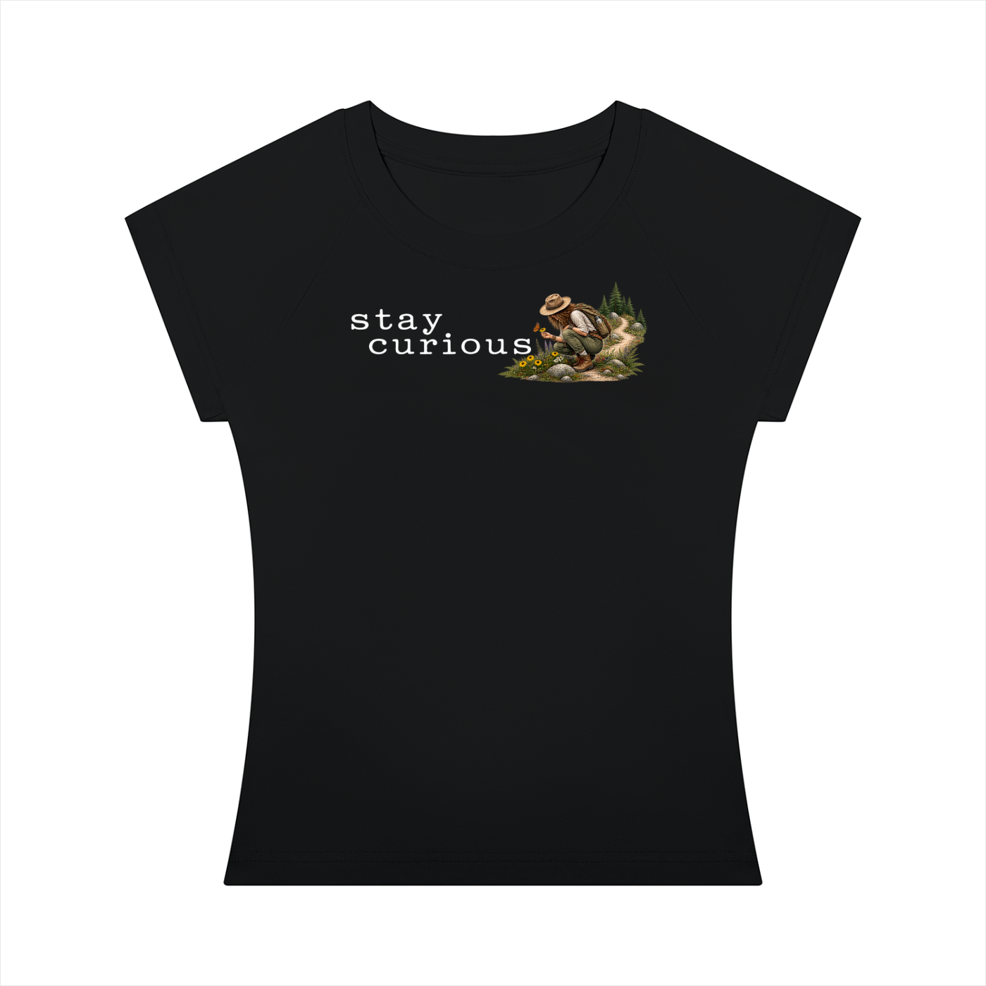 Stay Curious — Women’s Slim-Fit T-Shirt