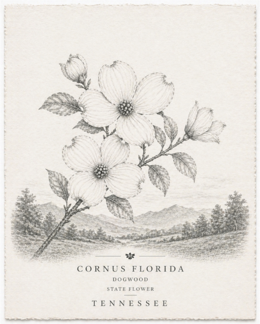 Main image Tennessee Dogwood (Print 2 of 4 in a Series)