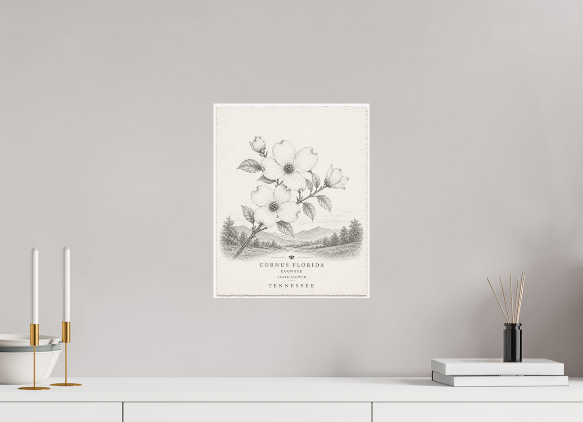 12 x 15″, Hidden Places | Matte Fine Art | Ultra Smooth | Unframed Tennessee Dogwood (Print 2 of 4 in a Series)