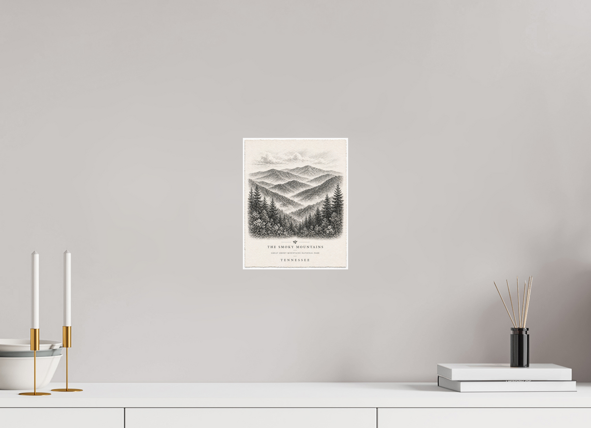 8 x 10″, Hidden Places | Matte Fine Art | Ultra Smooth | Unframed Tennessee Smoky Mountains (Print 4 of 4 in a Series)
