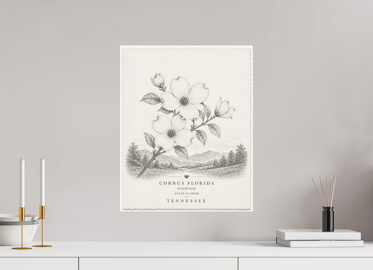 16 x 20″, Hidden Places | Matte Fine Art | Ultra Smooth | Unframed Tennessee Dogwood (Print 2 of 4 in a Series)