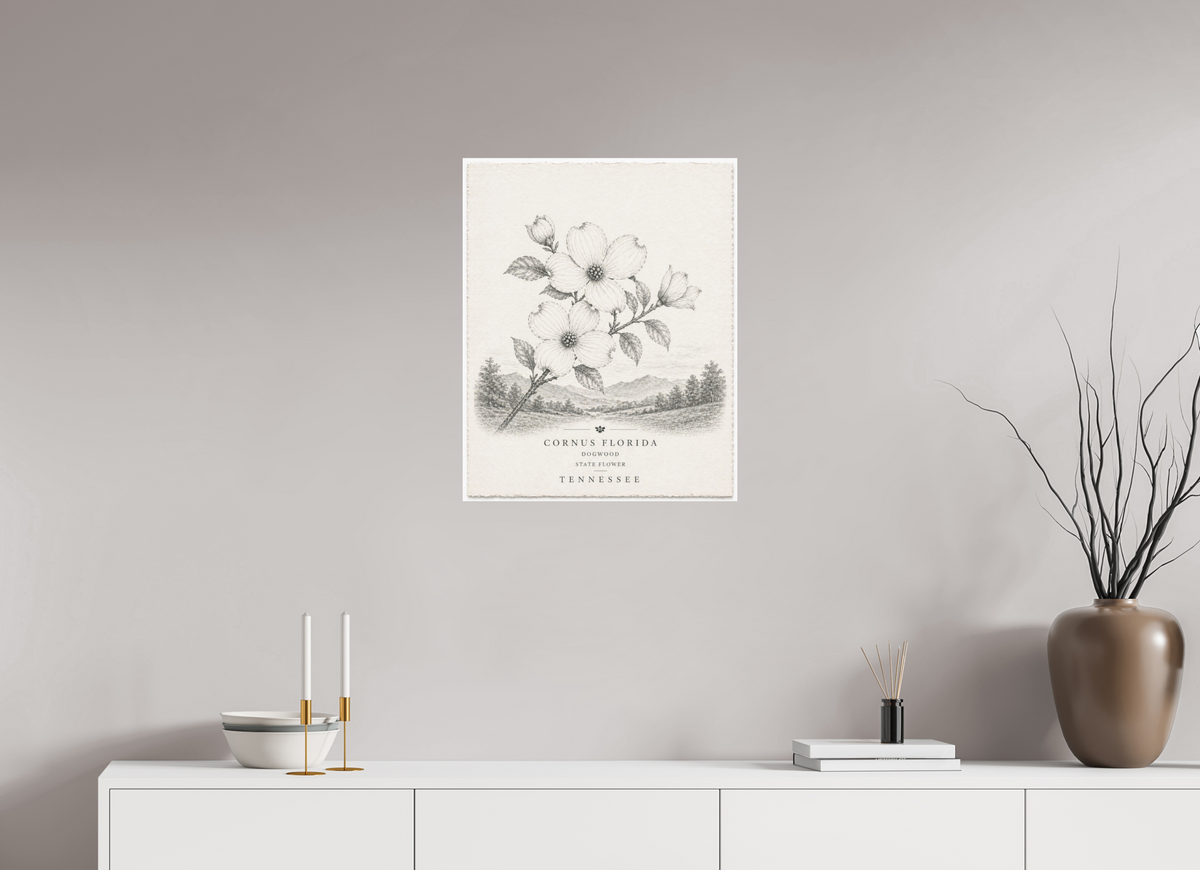 20 x 25″, Hidden Places | Matte Fine Art | Ultra Smooth | Unframed Tennessee Dogwood (Print 2 of 4 in a Series)