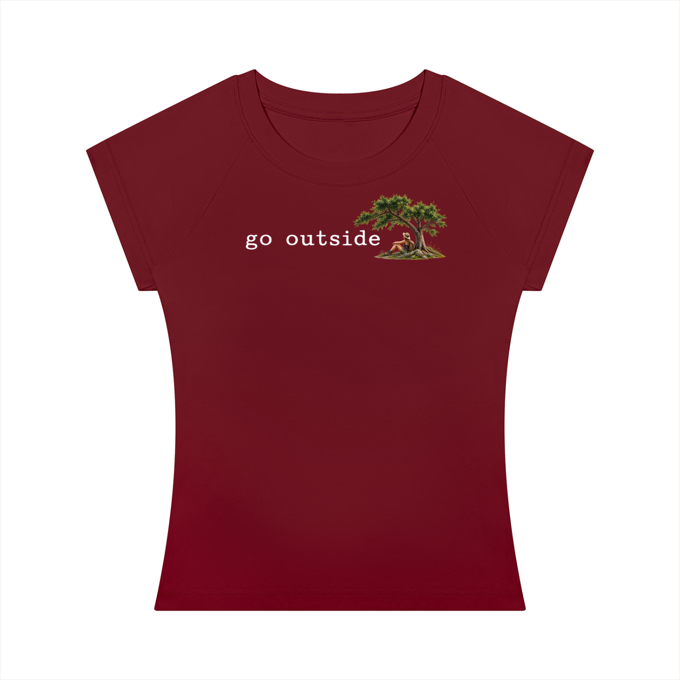 Go Outside — Women’s Slim-Fit T-Shirt