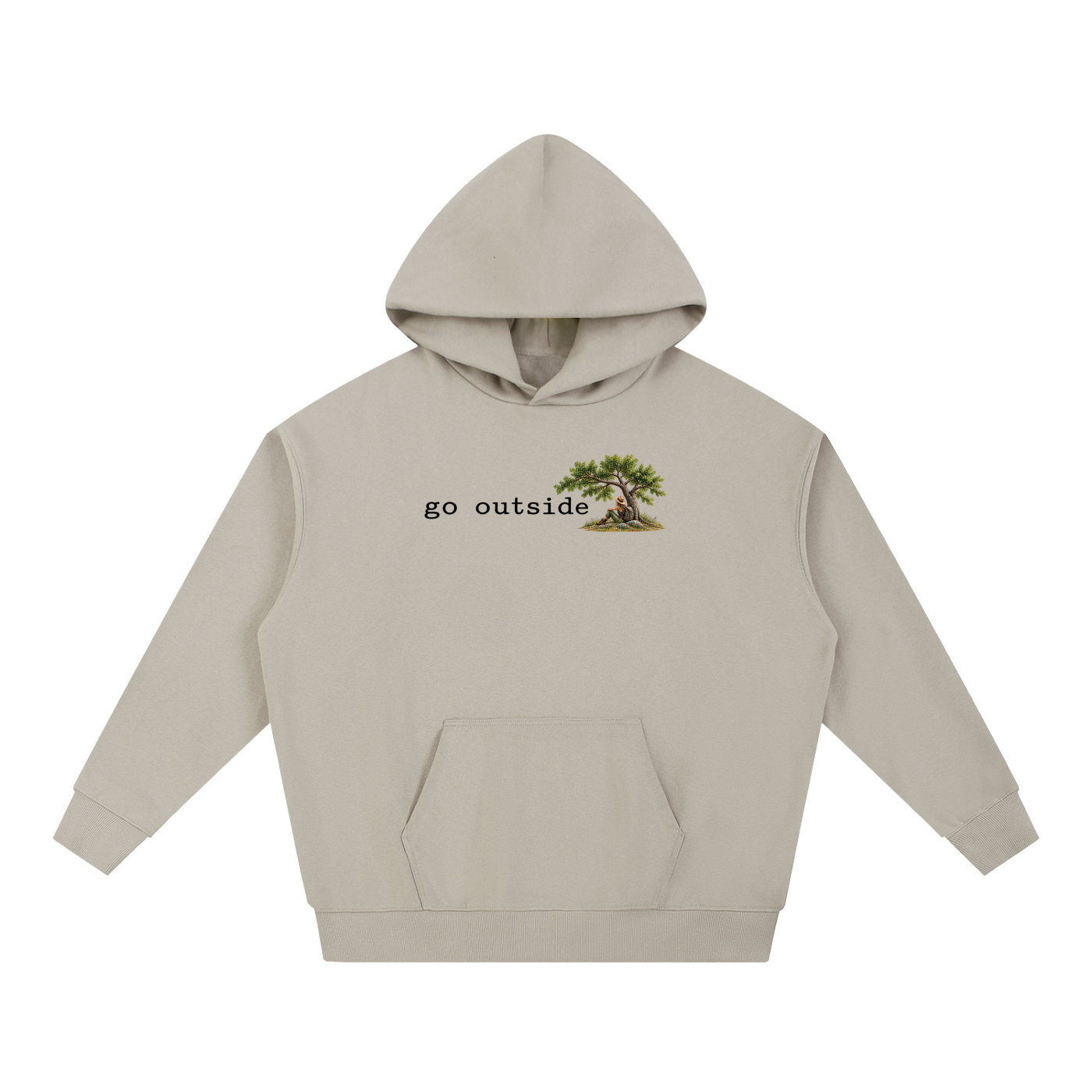 Go Outside —  Essential Heavyweight Hoodie