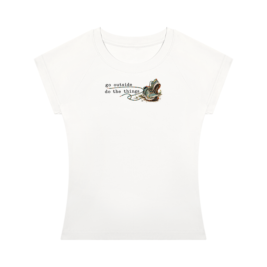 Go Outside. Do the Things. — Women’s Slim-Fit T-Shirt