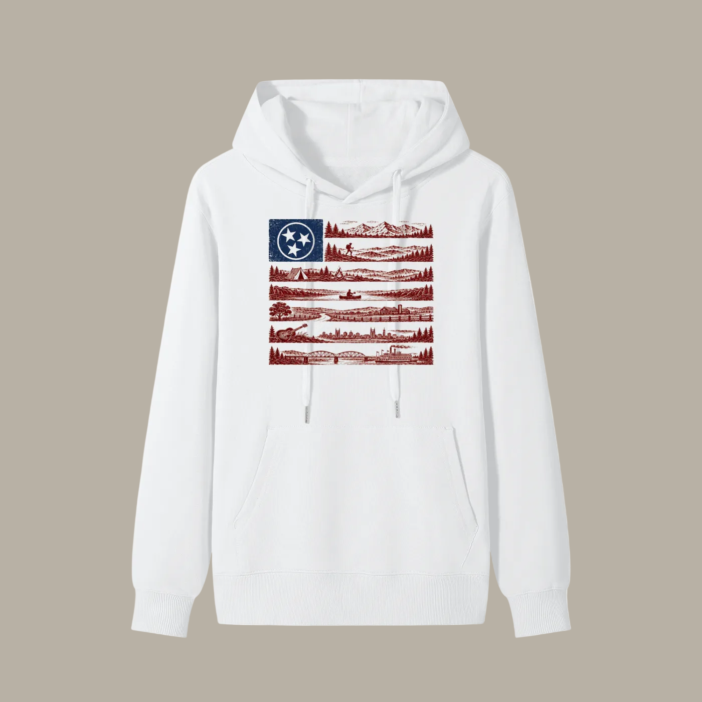 Tennessee Flag — Heavyweight Hoodie