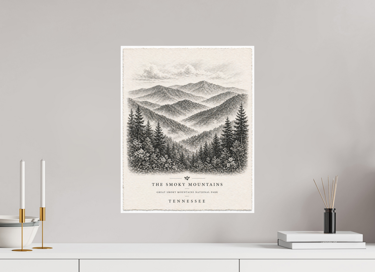 16 x 20″, Hidden Places | Matte Fine Art | Ultra Smooth | Unframed Tennessee Smoky Mountains (Print 4 of 4 in a Series)