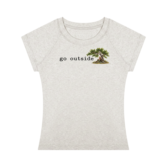 Go Outside — Women’s Slim-Fit T-Shirt