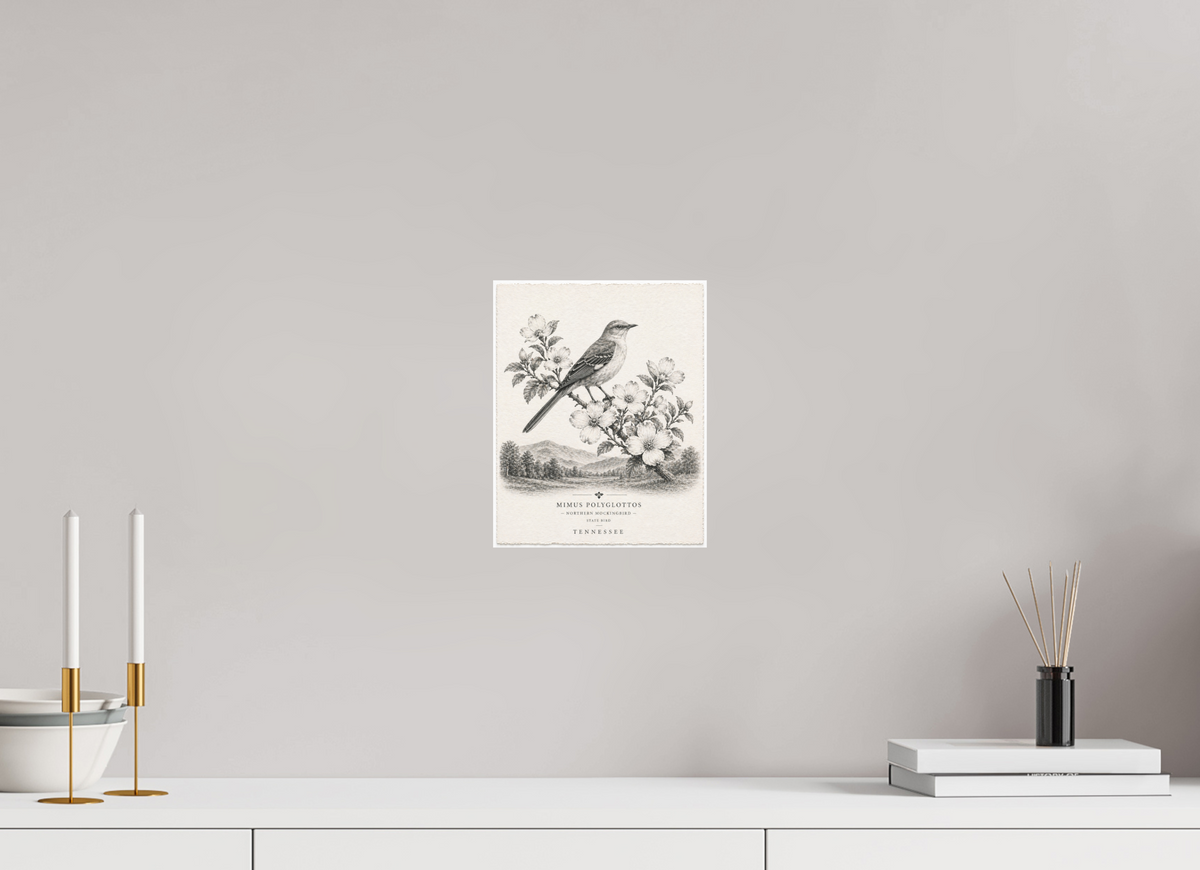 8 x 10″, Hidden Places | Matte Fine Art | Ultra Smooth | Unframed Tennessee Mockingbird (Print 3 of 4 in a Series)