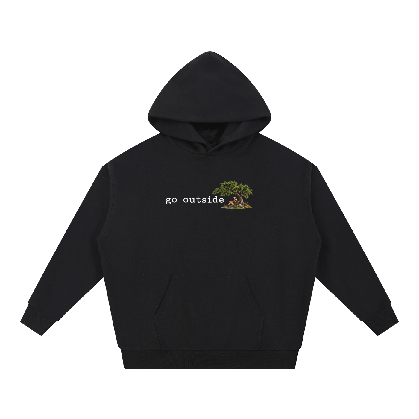 Go Outside —  Essential Heavyweight Hoodie