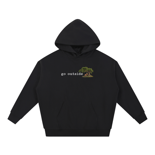 Go Outside —  Essential Heavyweight Hoodie