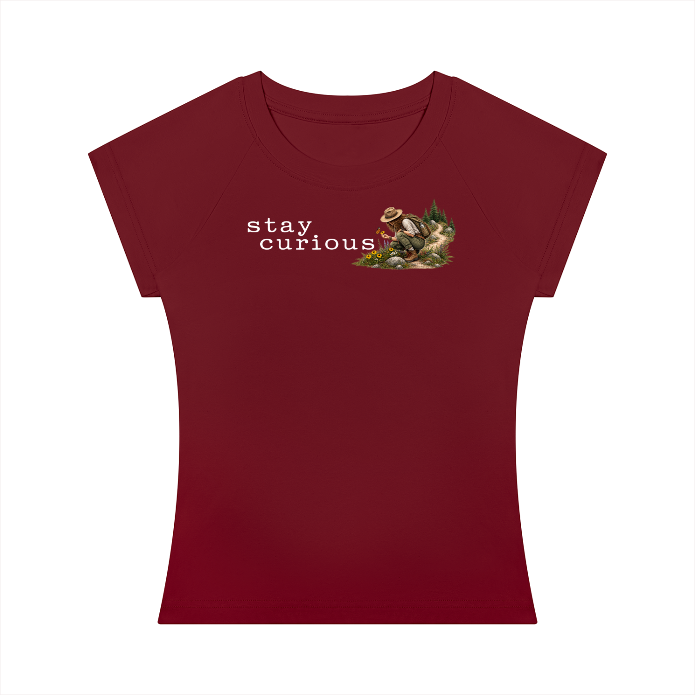 Stay Curious — Women’s Slim-Fit T-Shirt