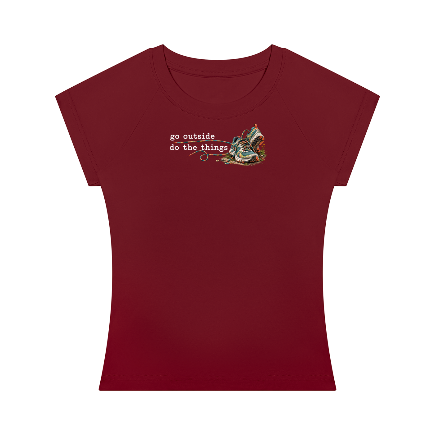 Go Outside. Do the Things. — Women’s Slim-Fit T-Shirt